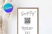 Scan To Pay Template, Qr Code Sign, a Business Card Template by Climbwithelevator (Thumbnail 5 of 11)