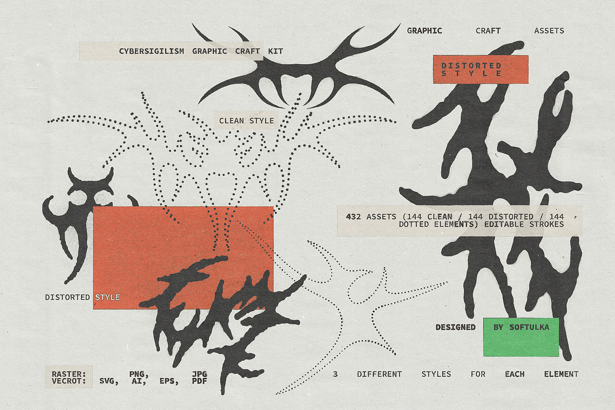 Cybersigil Graphic Craft Kit, an Object Graphic by softulka (Photo 5 of 7)