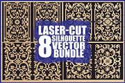 Decorative Laser Cut Vector Pack, an Illustration by hafijul (Thumbnail 1 of 9)