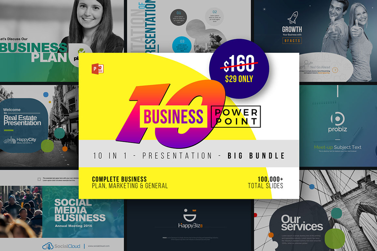 Business PowerPoint Templates Bundle