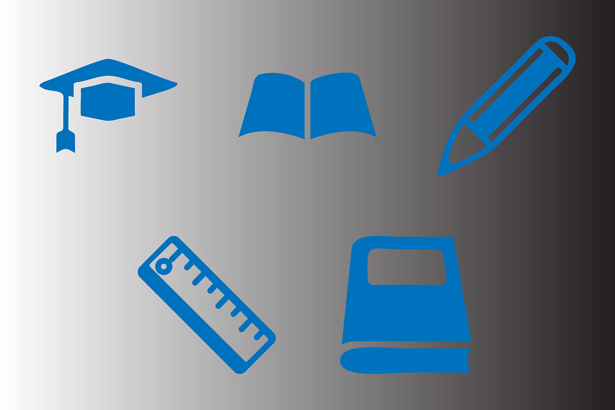 Education icon design template, a Solid Icon by Sumberpangan (Photo 3 of 3)