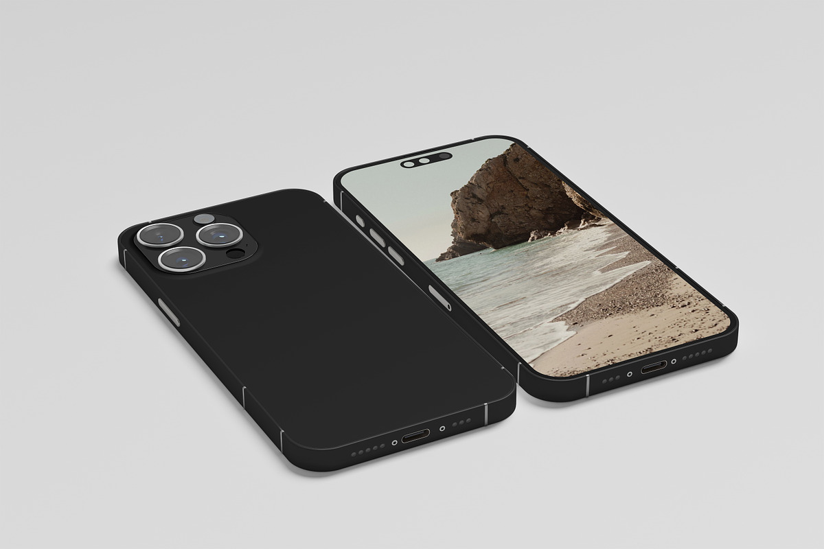 iphone 15 pro, an iPhone Mockup by kebunmockup (Photo 5 of 5)