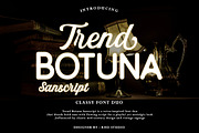Trend Botuna, a Script Font by StudioRhd (Thumbnail 1 of 9)
