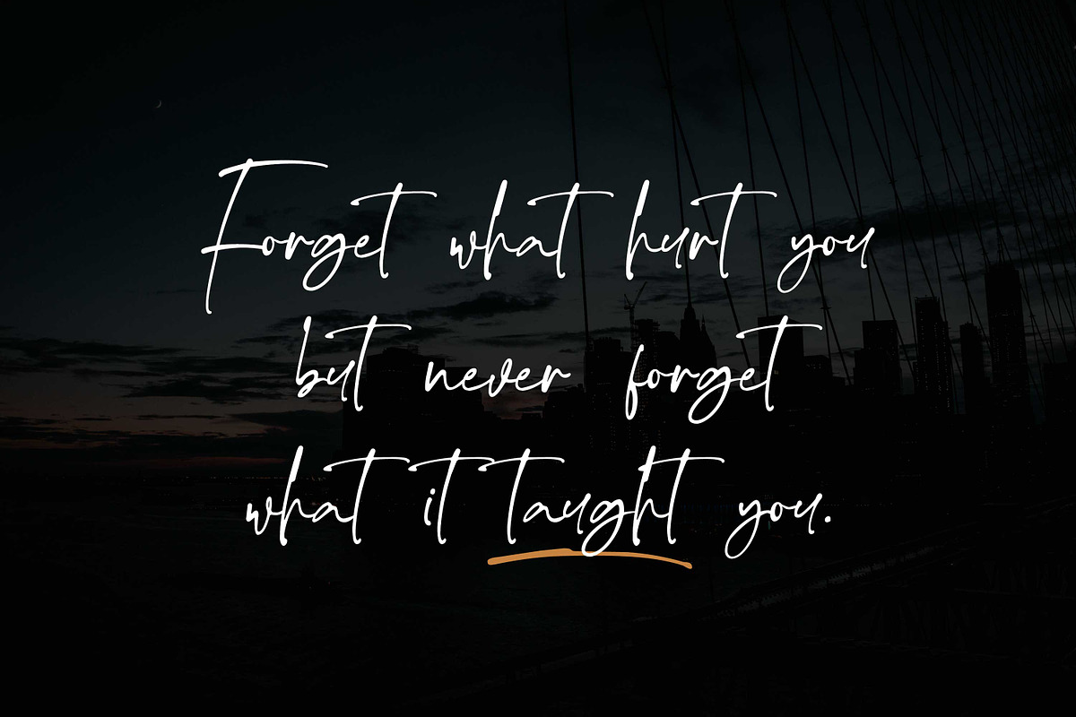 The handnature - Natural Signature, a Script Font by Almarkhatype (Photo 8 of 10)