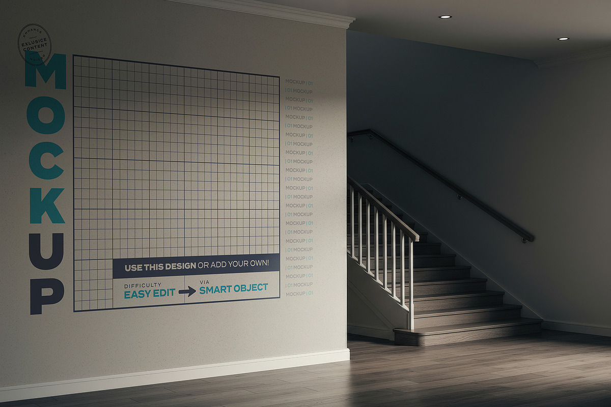 Interior Wall Mockups, a Product Mockup by Luuqas Design (Photo 2 of 3)