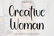 Creative Woman, a Handwritten Font by InermediaSTUDIO (Thumbnail 1 of 8)