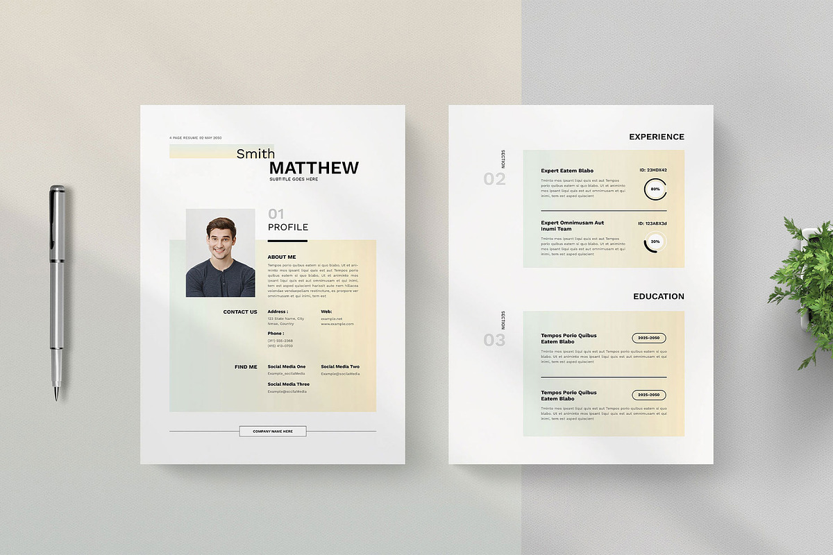 Resume, a Resume Template by KreateTribe (Photo 1 of 7)