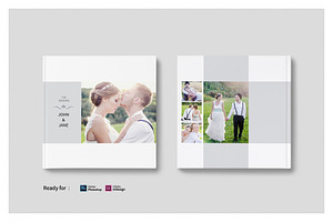 Minimalist Square Wedding Album