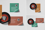 Different Shapes Stickers Mockup, a Packaging Mockup by Tahtagraphic (Thumbnail 4 of 6)