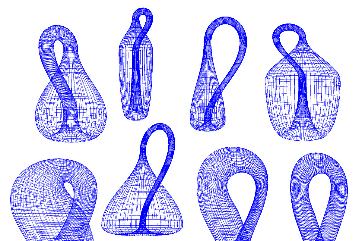 Klein Bottle - 8 Low-Poly 3D models, an Object 3D Model by Kseniya-Omega (Photo 3 of 4)