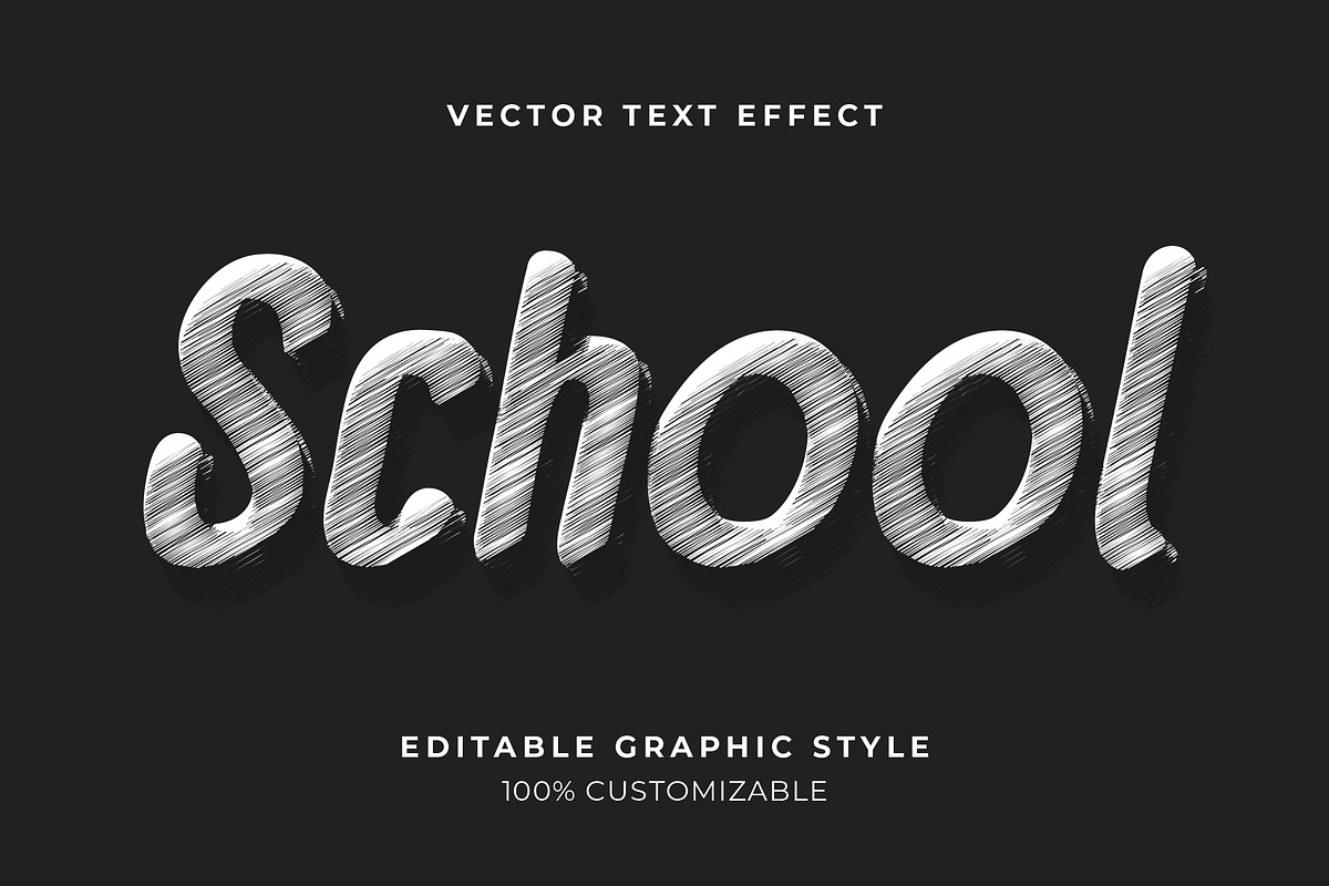 Hand Drawn Chalk Text Effect