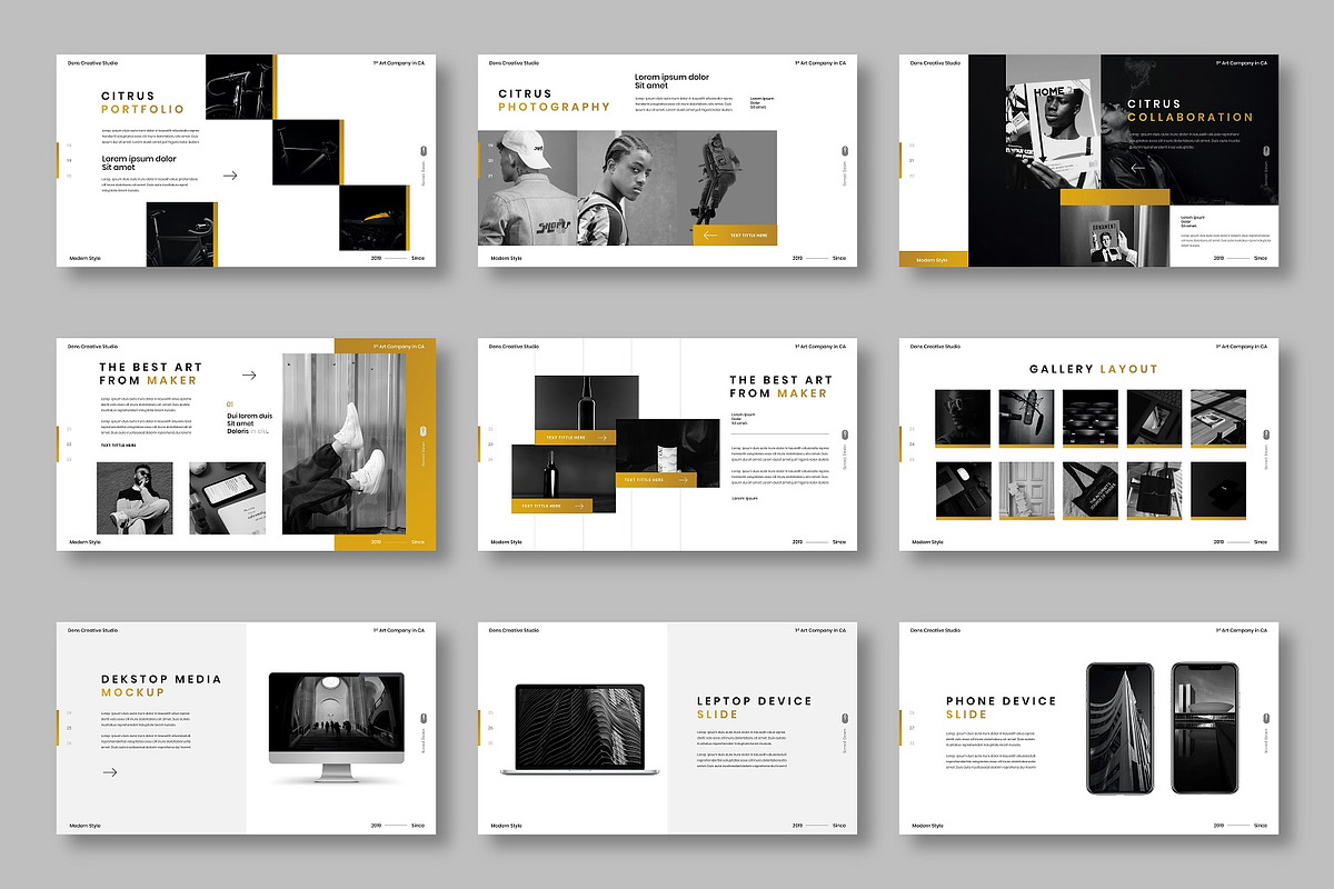 Citrus - Business PowerPoint, a Presentation Template by Dens Creative Studio (Photo 3 of 6)