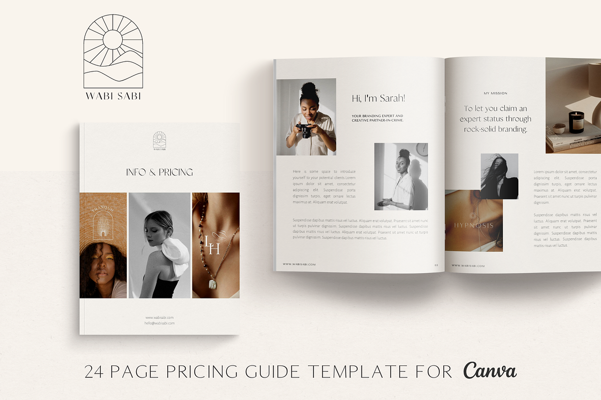 Minimal pricing guide for Canva, a Marketing Template by Wonderlik Webdesign (Photo 1 of 10)