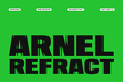 Arnel Refracted, a Sans Serif Font by Craft Supply Co. (Thumbnail 1 of 8)