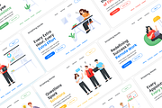 Flat Employment Illustration Set, a Person Illustration by Brickclay (Thumbnail 3 of 8)