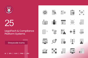 25 LegalTech & Compliance Icons.