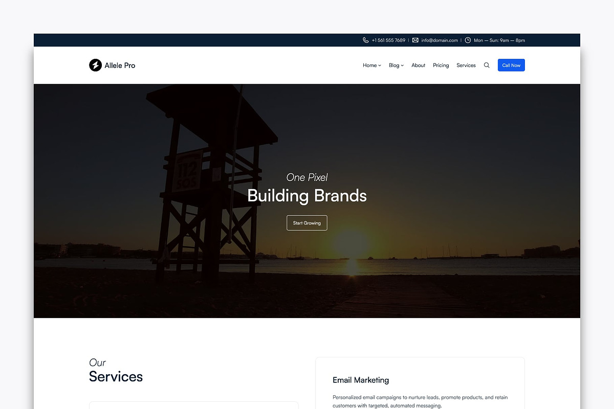 Allele Creative Digital Agency Theme preview 2