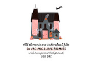 Cute Spooky Halloween Clipart Bundle, an Object Graphic by Ruslana Lubenets (Thumbnail 3 of 21)