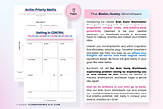 Brain Dump Printable ADHD Planner, a Print Template by PlannersByBee (Thumbnail 2 of 3)