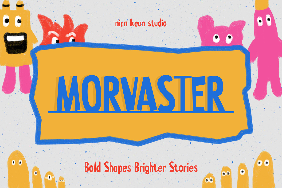 Morvaster - Playfully Imperfact, a Sans Serif Font by Nian Keun Studio (Photo 1 of 10)