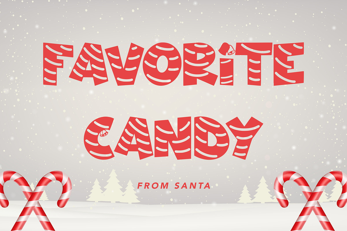 Christmas Candy, a Handwritten Font by HATFSTUDIO (Photo 4 of 8)