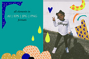 COLLAGE: patterns & cutout elements, an Object Graphic by Lena Nikolaeva (Thumbnail 8 of 15)