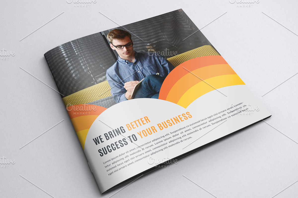Square Bifold Brochure Template, a Brochure Template by Alice_s (Photo 1 of 6)