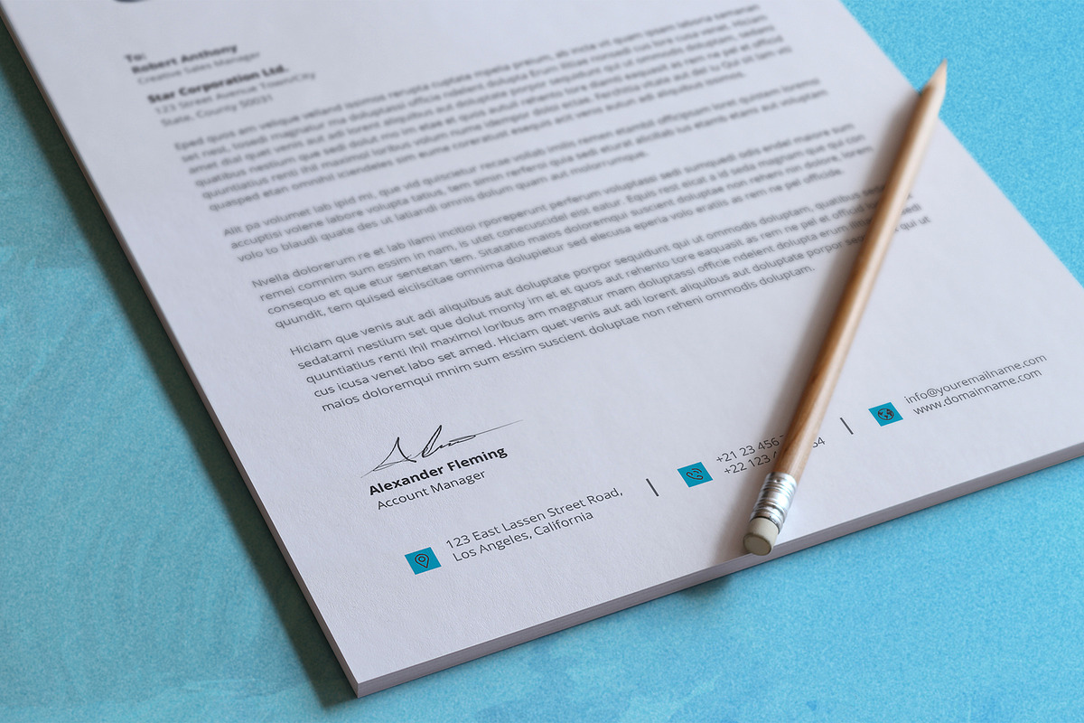 Letterhead Template, a Stationery Template by DesignDevisers (Photo 7 of 10)