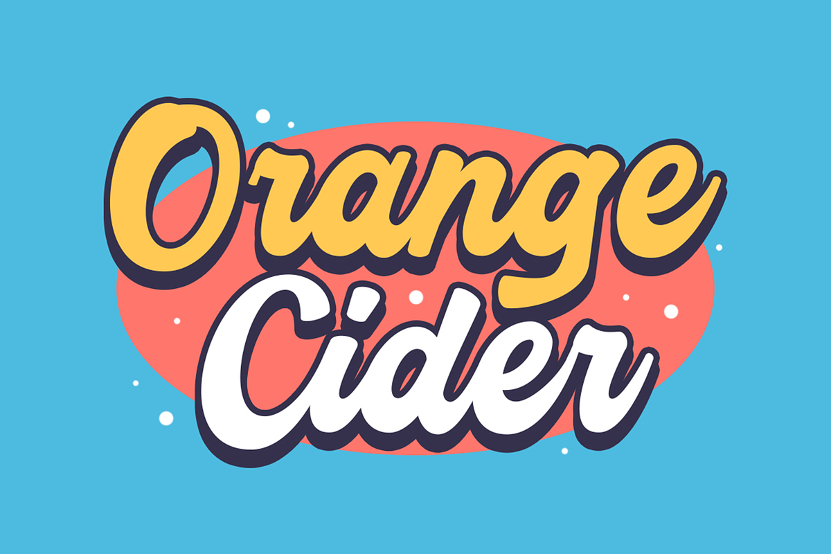 Derryl Citrus – 80s Script Fonts, a Script Font by Konstantine Studio (Photo 2 of 3)