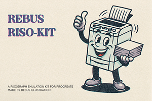 Rebus Riso Kit: Risograph Procreate