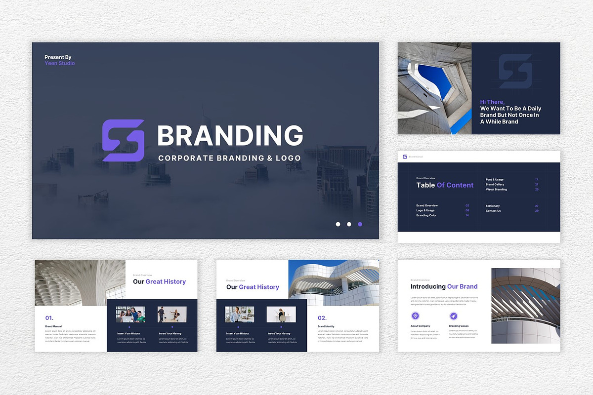 Brand Manual Google Slides Templates, a Presentation Template by BumbleGraph Studio (Photo 5 of 5)