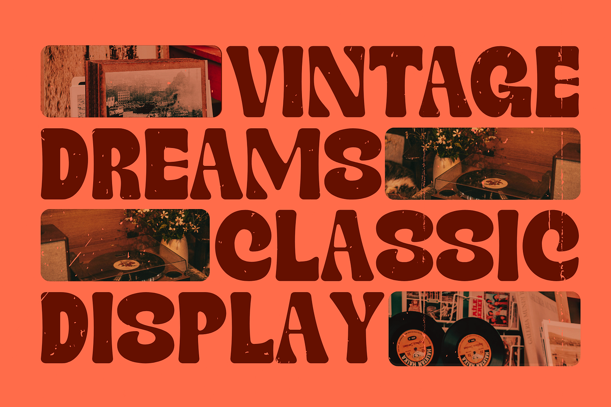 Cintag – Retro Bold Display Font, a Sans Serif Font by MaikoHatta (Photo 2 of 7)