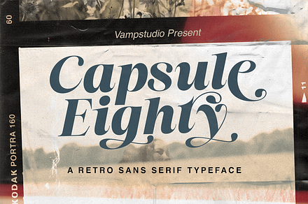 Capsule Eighty Retro Serif Font