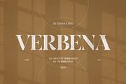 Verbena Elegant Serif Font Typeface, a Serif Font by Graphicxell (Thumbnail 1 of 10)