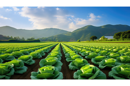vegetable cabbage farm ai generated, an Animal Photo by pikepicture
