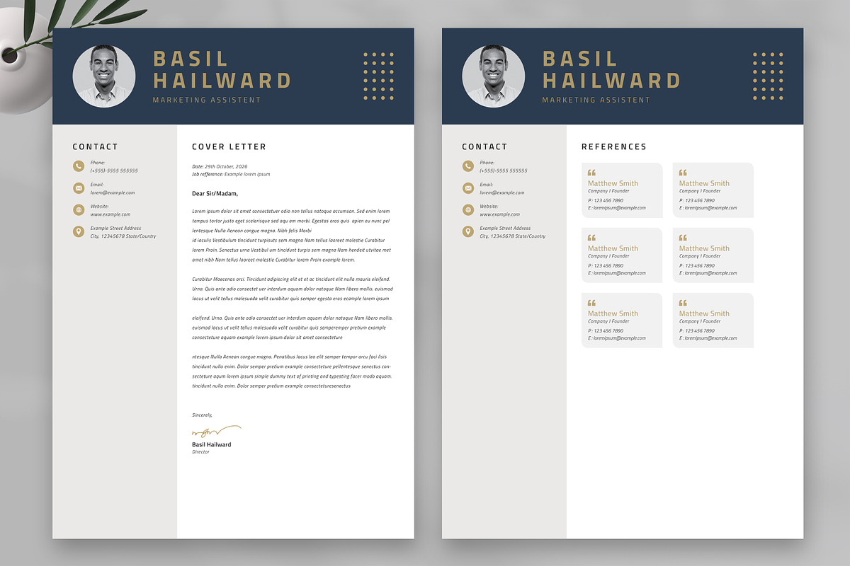 Resume Template / CV, a Resume Template by UpSolution (Photo 4 of 5)