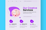 Agency Landing Page Layout, a Landing Page Template by CreativeShaper (Thumbnail 3 of 6)