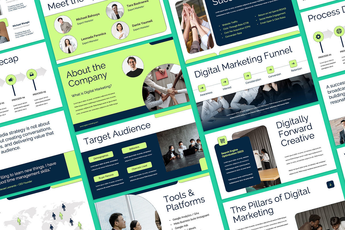 Digital Marketing Google Slides, a Presentation Template by rgbryand (Photo 6 of 7)