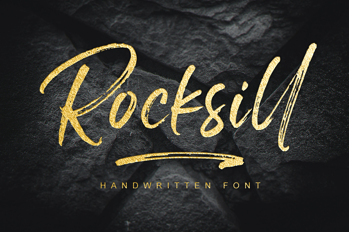 Rocksill, a Script Font by alphArtype (Photo 1 of 12)