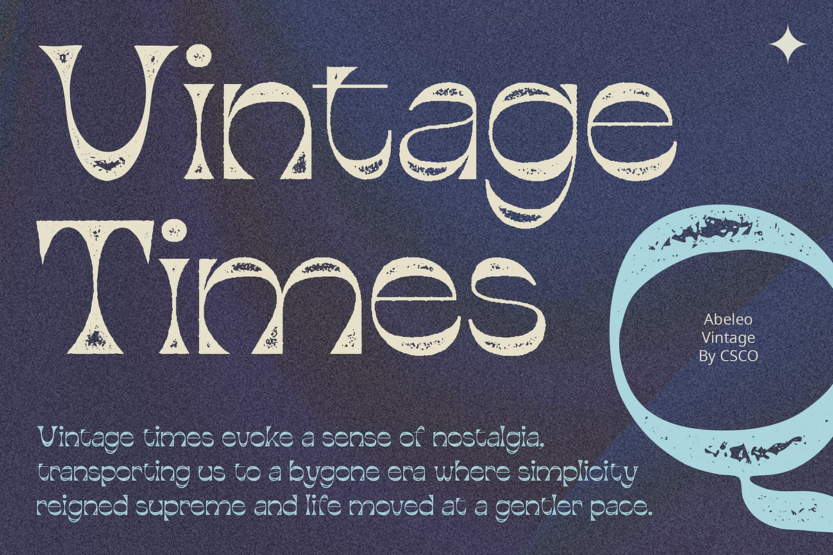 Abeleo Vintage, a Sans Serif Font by Craft Supply Co. (Photo 8 of 8)