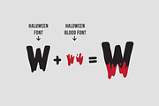 Haluween Fonts | Bloody Effect, a Script Font by Nurmiftah (Thumbnail 7 of 13)