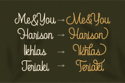 Acapela Monoline, a Script Font by 24Design Studios (Thumbnail 8 of 9)