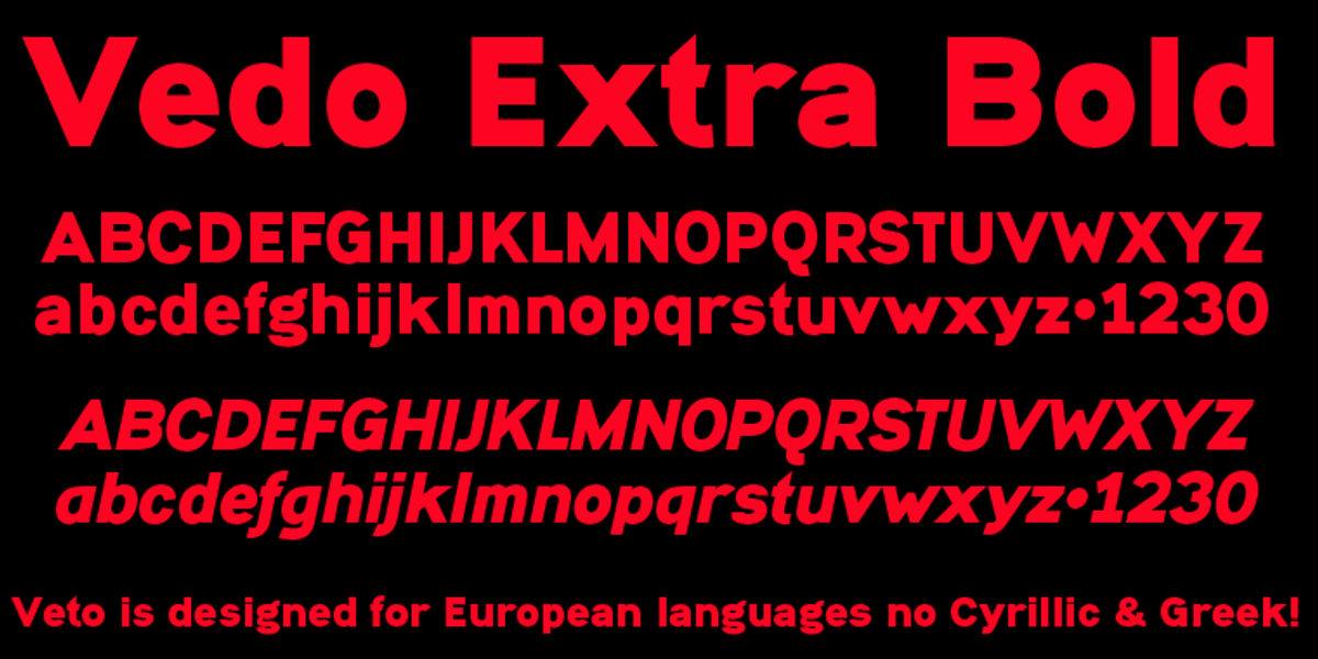 Vedo, a Sans Serif Font by Wiescher-Design (Photo 2 of 8)