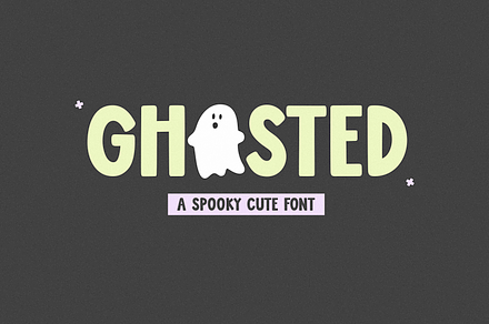 Ghosted | Cute Ghost Font, a Handwritten Font by KA Designs