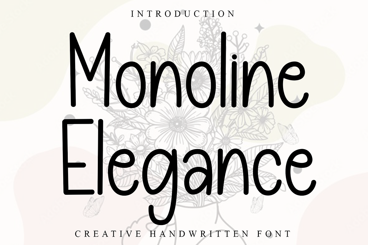 Monoline Elegance, a Sans Serif Font by InermediaSTUDIO (Photo 1 of 8)