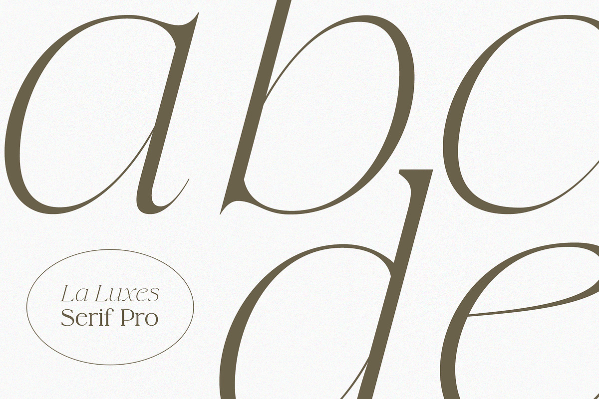 La Luxes Serif Pro 12 Font Family, a Serif Font by Sam Parrett (Photo 9 of 12)