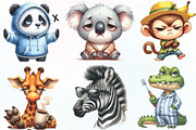 Funny Grumpy Animals Clipart, an Icon by CraftArtStudio (Thumbnail 2 of 6)