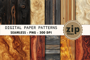 Rustic Wood Grain Textures, a Texture Graphic by CitraGraphics