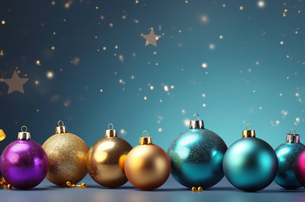 Christmas holidays background with Christmas balls, a Holiday Photo by Natalia Klenova's Shop