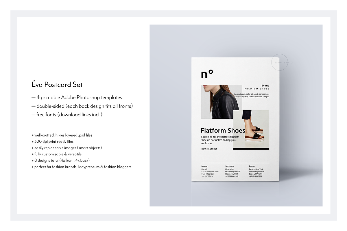 Set of Promo Cards • Éva, a Flyer Template by Nonola (Photo 3 of 9)